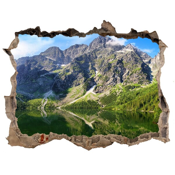 Nálepka fototapeta 3D Morské oko Tatry