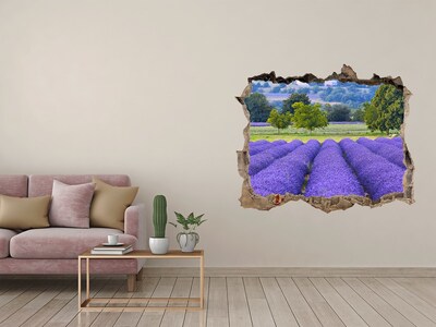 Nálepka fototapeta 3D výhled Levandulová pole v Provence