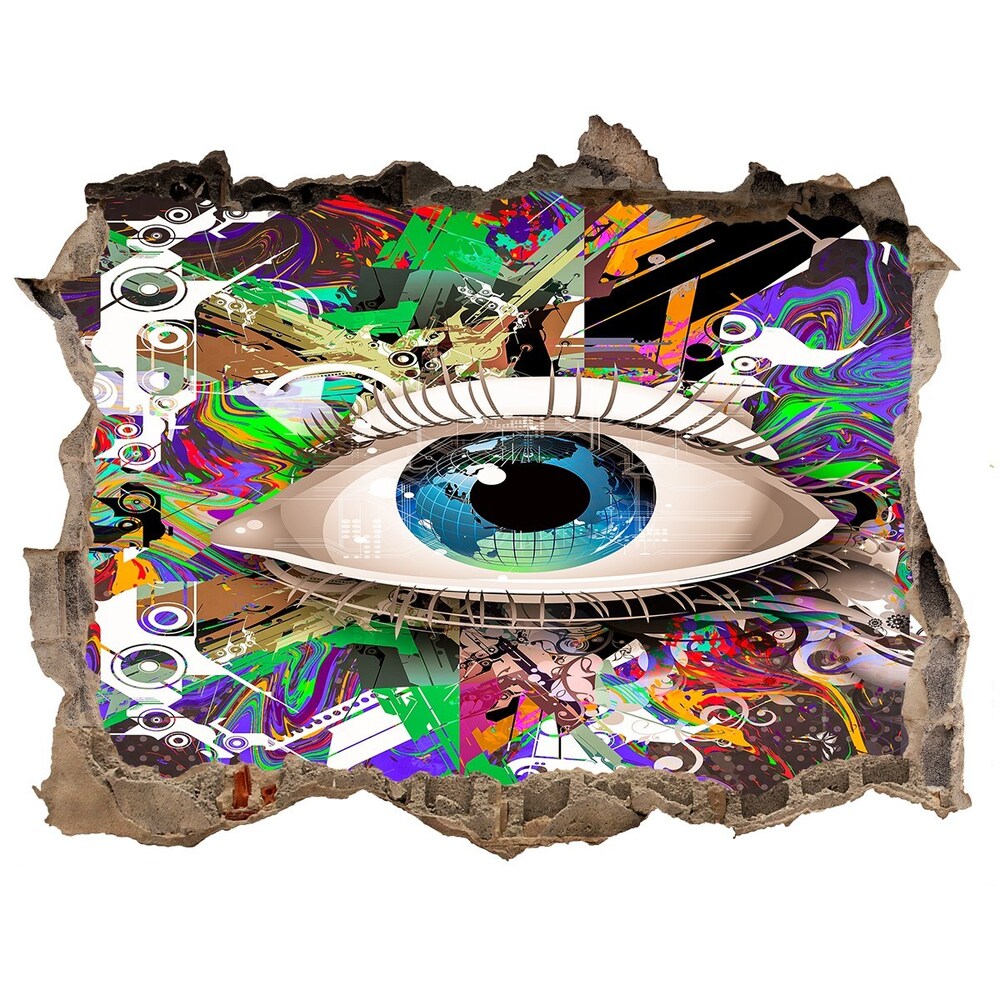 Díra 3D fototapeta nálepka Abstraktní oko