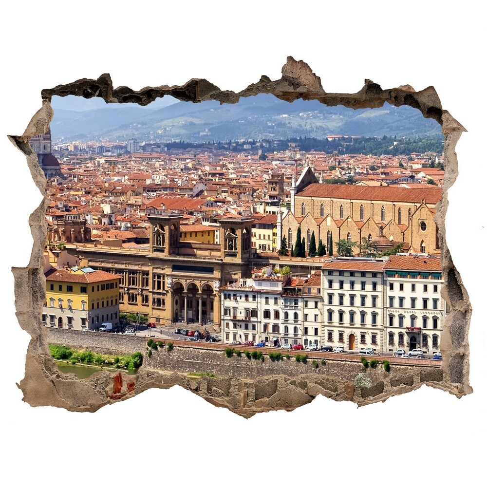 Fototapeta díra na zeď 3D Florencie Itálie