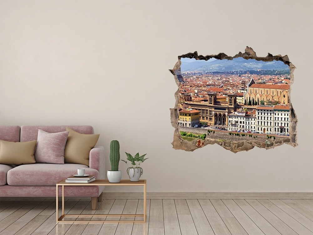 Fototapeta díra na zeď 3D Florencie Itálie