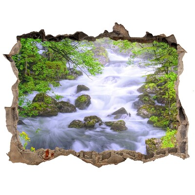 Nálepka fototapeta 3D výhled Horská řeka