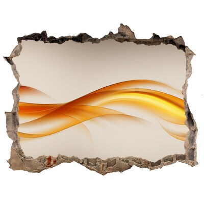 Díra 3D fototapeta nálepka Vlna barev v betonu