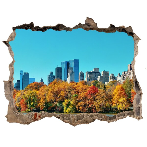 Fototapeta díra na zeď 3D Podzim v New Yorku