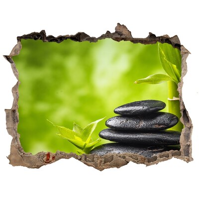 Samolepící díra nálepka Oáza klidu s kameny
