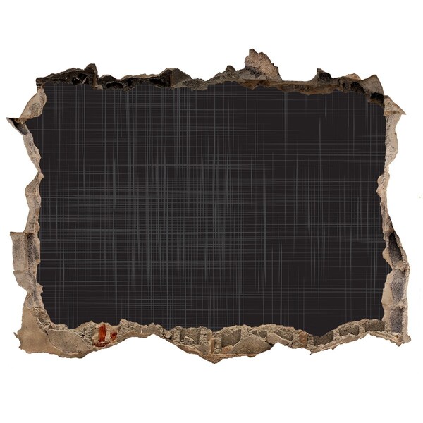 Díra 3D fototapeta na stěnu Zničená zeď s výhledem na tmu