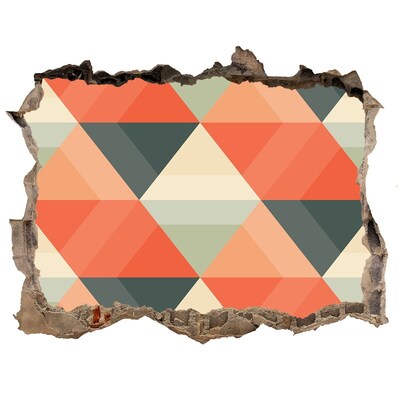 Fotoobraz díra na stěnu Geometrické vzory v díře