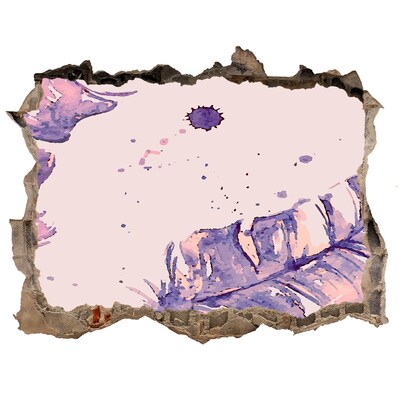 Fotoobraz díra na stěnu nálepka Tropický ráj za zdí