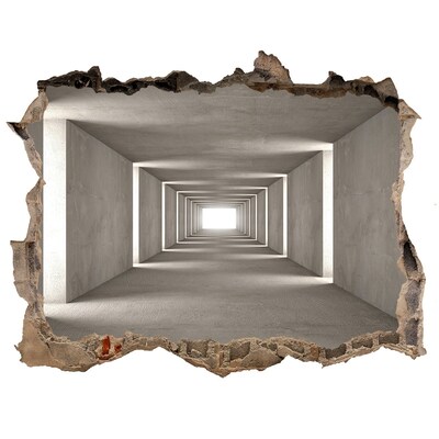 Díra 3D fototapeta nálepka Betonový tunel