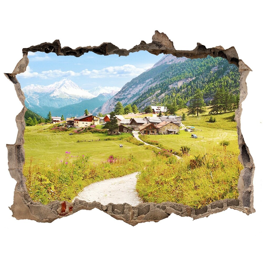 Nálepka fototapeta 3D Pastvina v Alpách