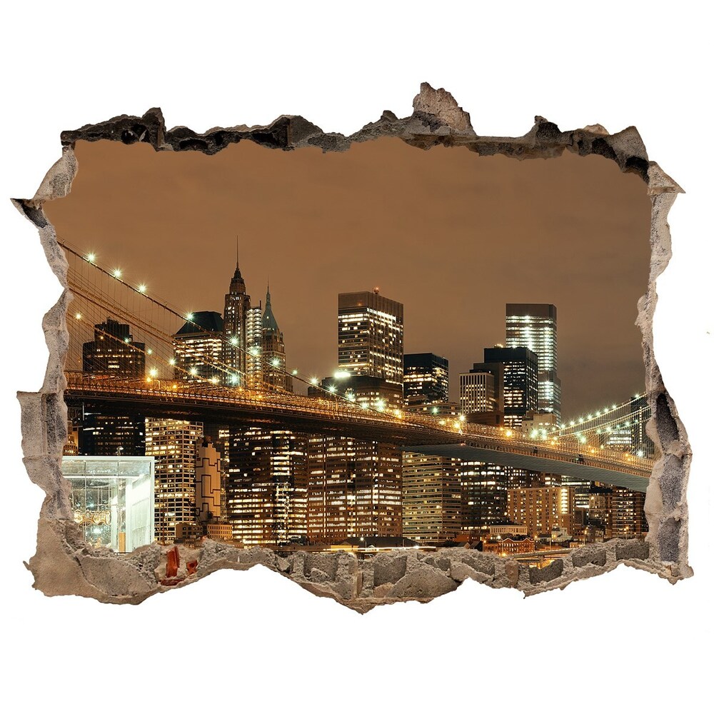 Fototapeta díra na zeď 3D Manhattan New York