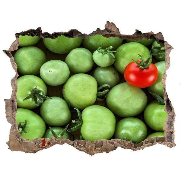 Nálepka 3D díra Ovoce v betonu