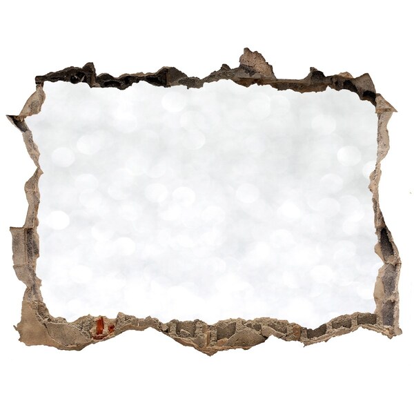 Díra 3D fototapeta nálepka Rozbitá zeď s bokeh efektem