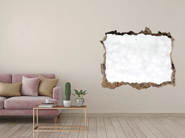 Díra 3D fototapeta nálepka Rozbitá zeď s bokeh efektem