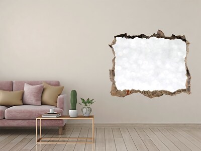 Díra 3D fototapeta nálepka Rozbitá zeď s bokeh efektem