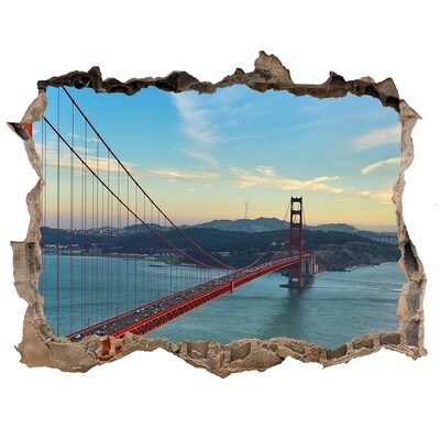 Fototapeta díra na zeď 3D Most San Francisco