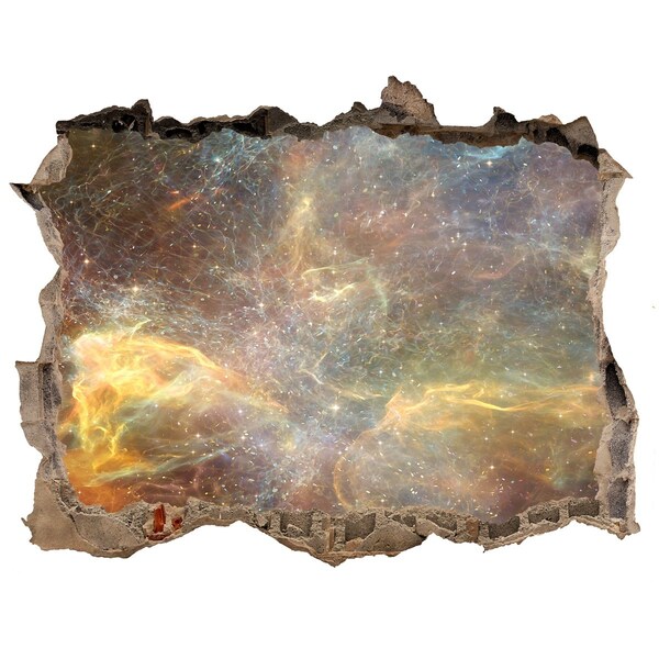 Díra 3D fototapeta nálepka Vesmírná díra ve zdi