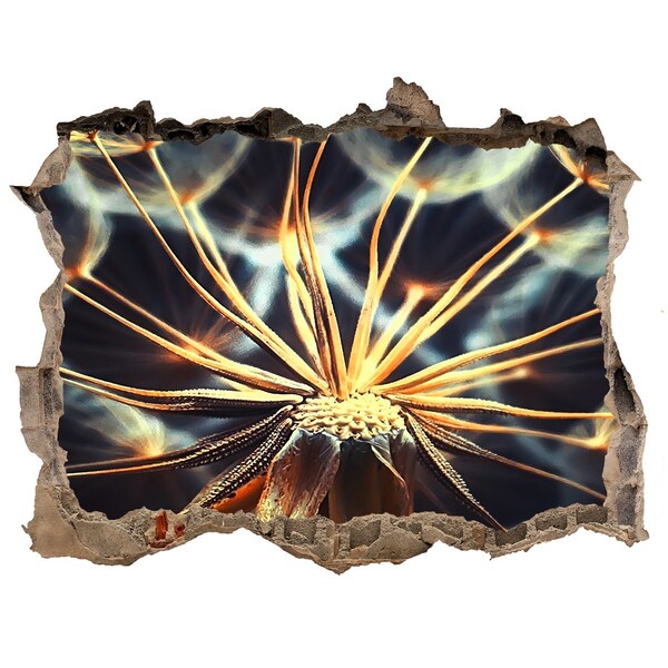 Samolepící díra nálepka Květina z ohně