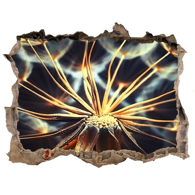 Samolepící díra nálepka Květina z ohně