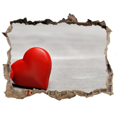 Fototapeta díra na zeď Srdce v díře ve zdi