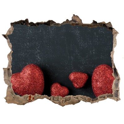 Fototapeta díra na zeď Srdce v troskách