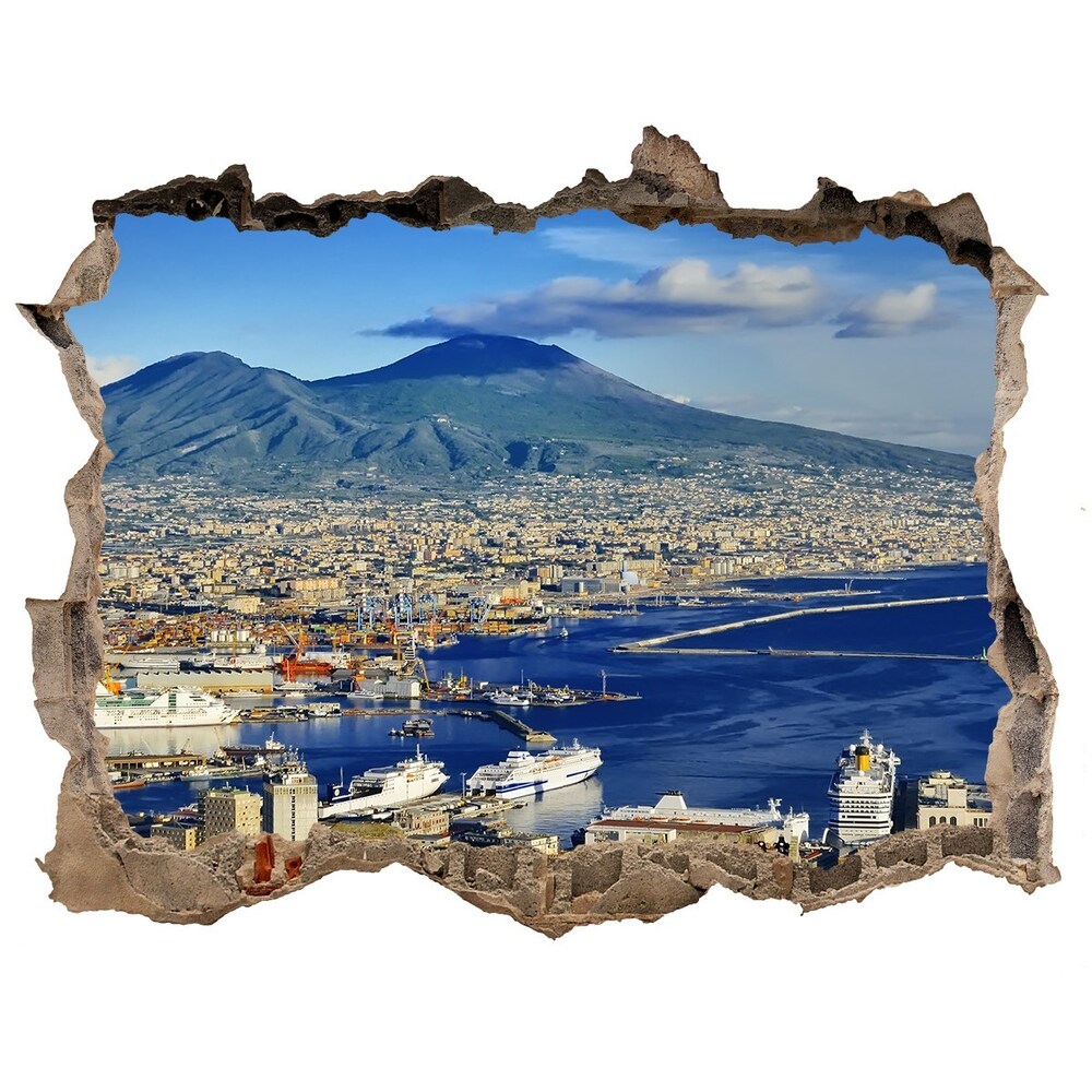 Fototapeta díra na zeď 3D Neapol Itálie