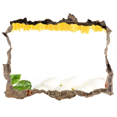 Samolepící nálepka beton Italská hostina v díře ve zdi