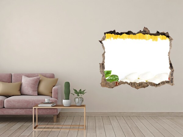 Samolepící nálepka beton Italská hostina v díře ve zdi