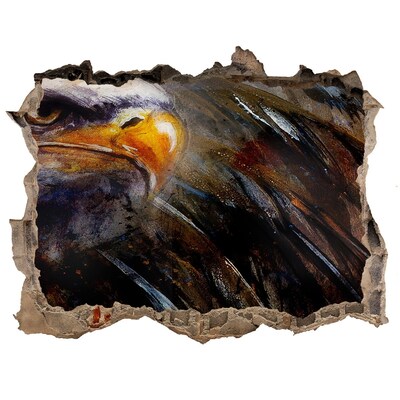 Díra 3D fototapeta na stěnu nálepka Orel v zřícené zdi