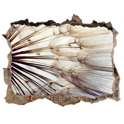 Samolepící díra nálepka Květinový sen v betonu