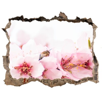 Samolepící díra na stěnu Květy višně