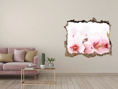Samolepící díra na stěnu Květy višně