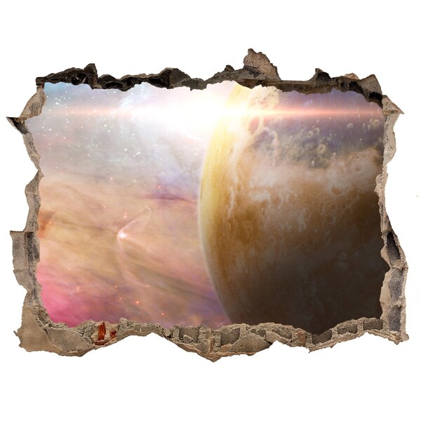 Foto fotografie díra na zeď Vesmírné dobrodružství