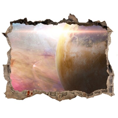Foto fotografie díra na zeď Vesmírné dobrodružství