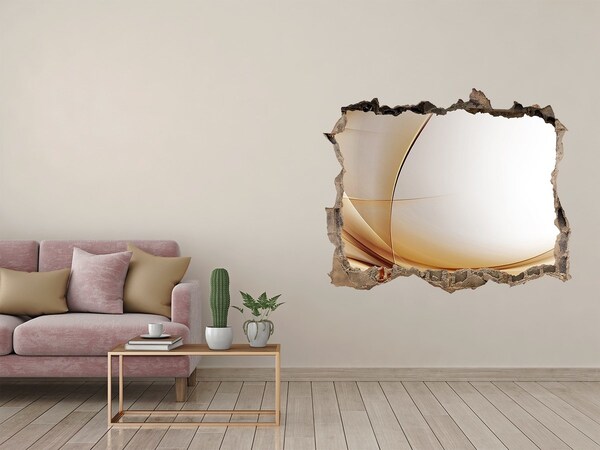 Díra 3D fototapeta nálepka Abstraktní prostor za zdí