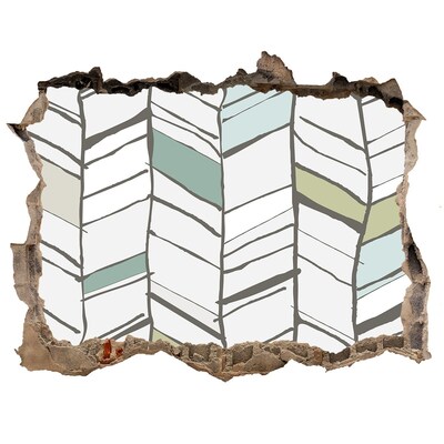 Fotoobraz díra na stěnu nálepka Interiér ve skandinávském stylu