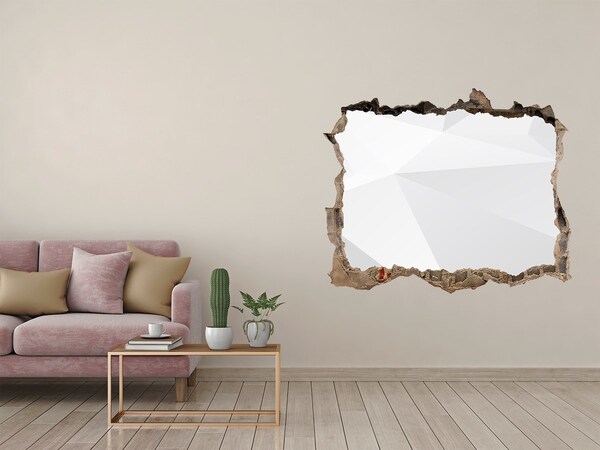 Díra 3D fototapeta na stěnu Rozbitá zeď s odrazem světla