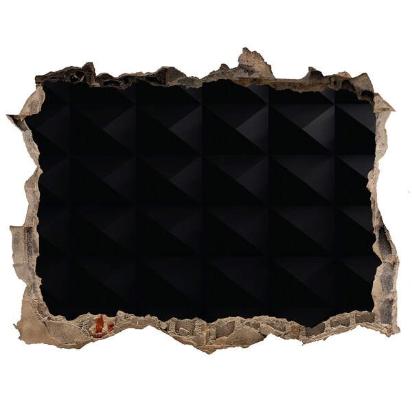 Díra 3D fototapeta nálepka Černá díra ve zdi