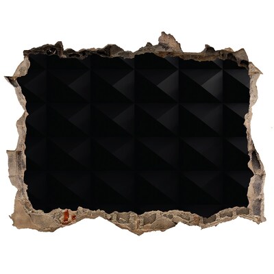 Díra 3D fototapeta nálepka Černá díra ve zdi