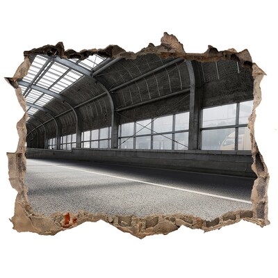 Fototapeta díra na zeď 3D Cesta v tunelu