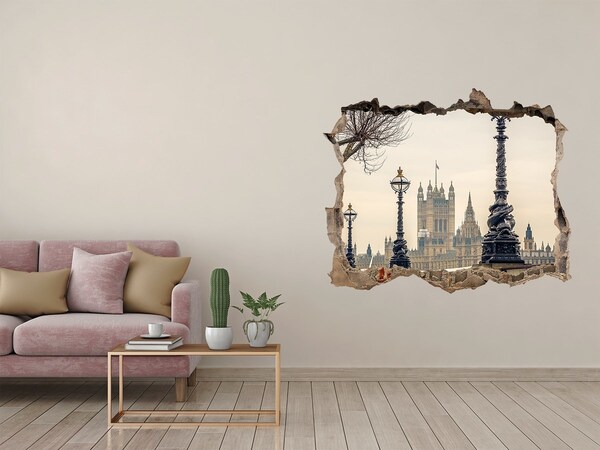 Fototapeta díra na zeď 3D Pohled na Londýn