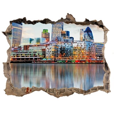 Fototapeta díra na zeď 3D Panorama Londýn