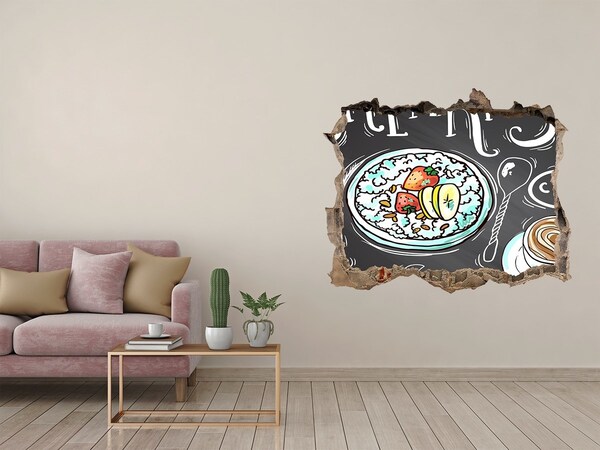 Fototapeta díra na zeď Retro snídaně