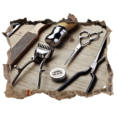 Fototapeta díra na zeď Kadeřnická dílna