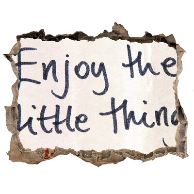 Fototapeta díra na zeď Poškozená zeď s nápisem