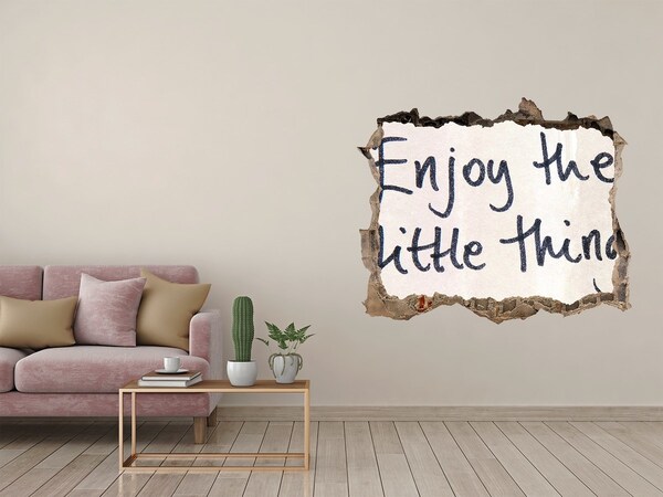 Fototapeta díra na zeď Poškozená zeď s nápisem