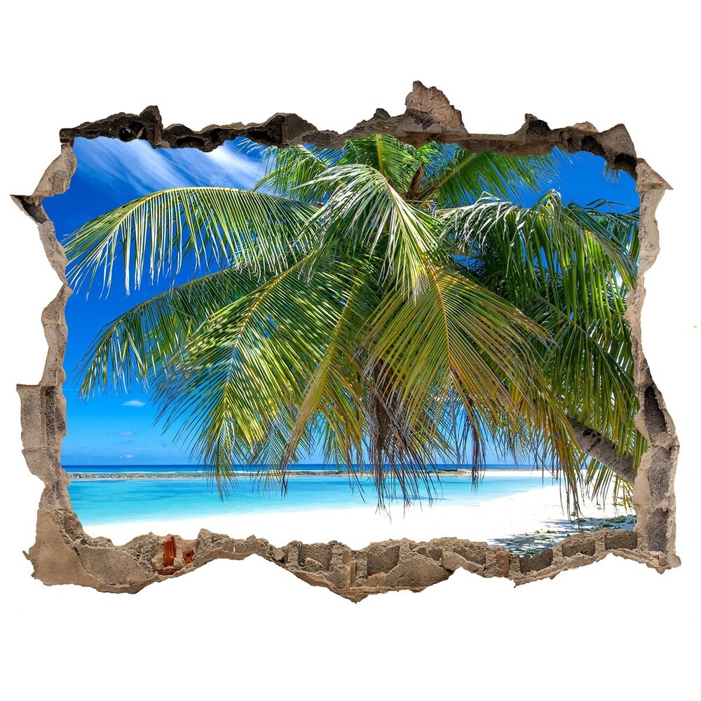 Nálepka fototapeta 3D výhled Tropická pláž