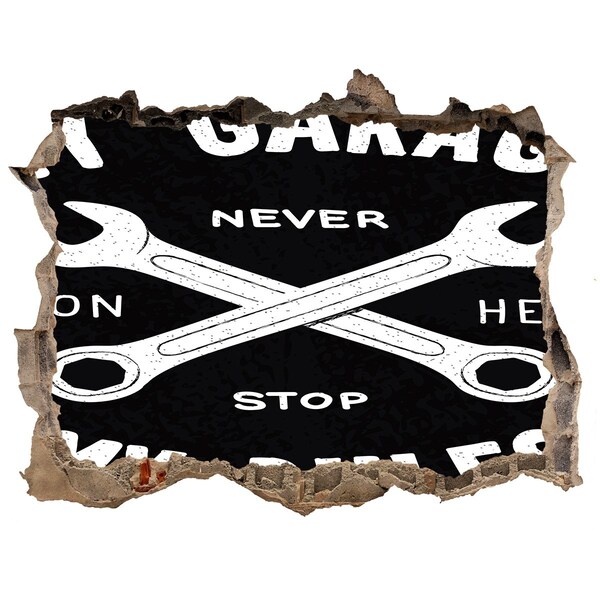 Fototapeta díra na zeď Workshop o pravidlech