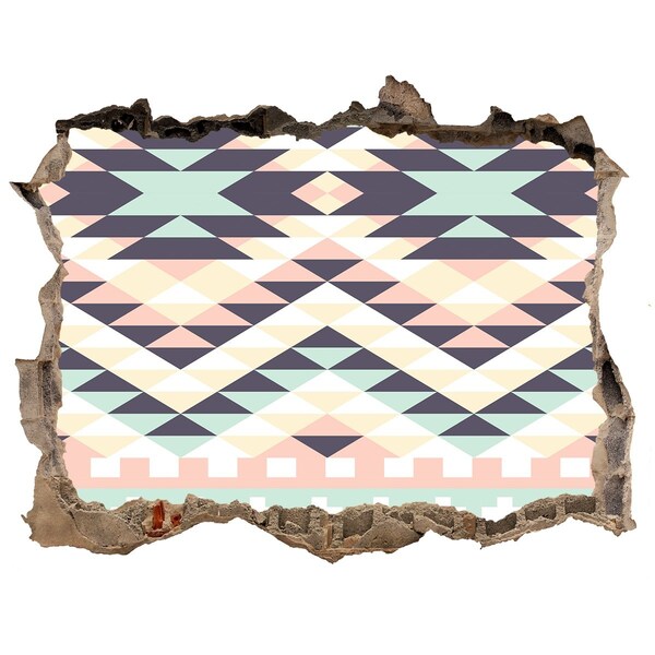 Fotoobraz díra na stěnu nálepka Geometrie v díře