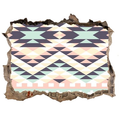 Fotoobraz díra na stěnu nálepka Geometrie v díře